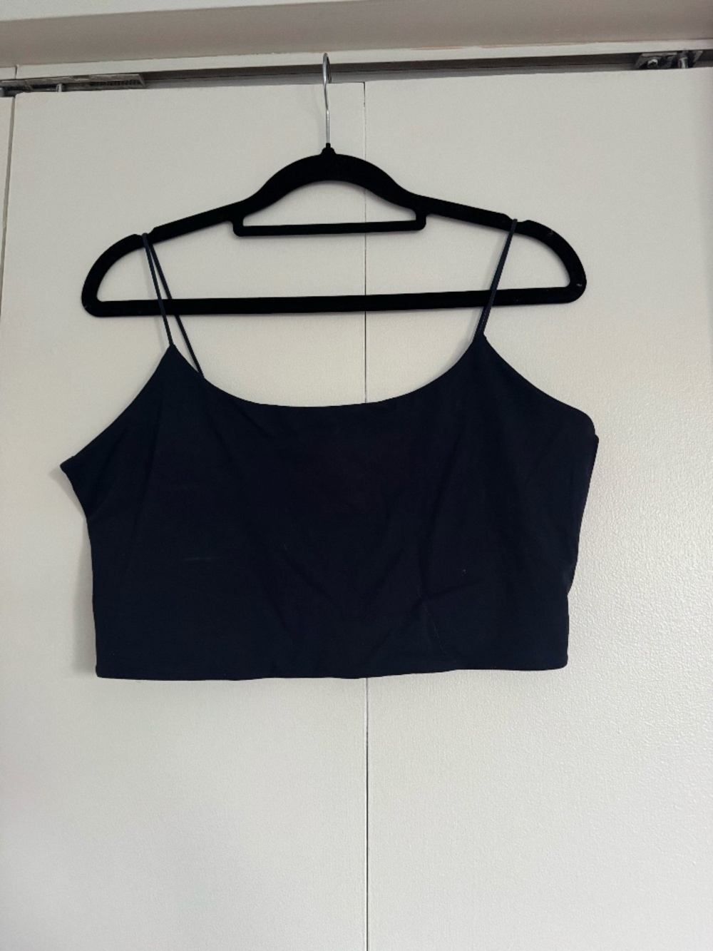 Cropped Navy Tank Top - Garage